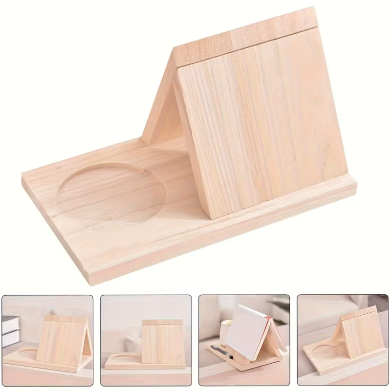 Étagère triangulaire robuste en bois épaissi