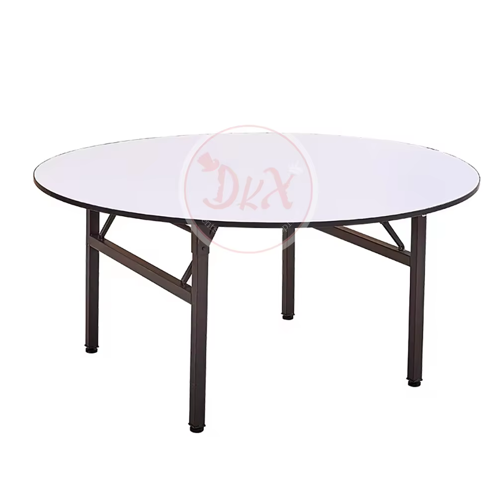 Table à manger pliante en bois ronde moins chère populaire de 5 pieds 6