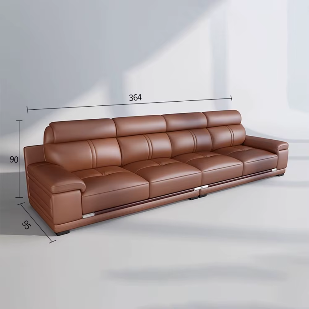 Linlamlim Canapé en cuir en forme de L de luxe moderne pour salon