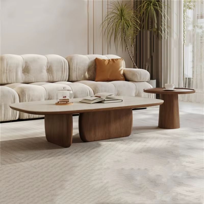 Cadre ornements Table basse esthétique Vintage carré Magazine