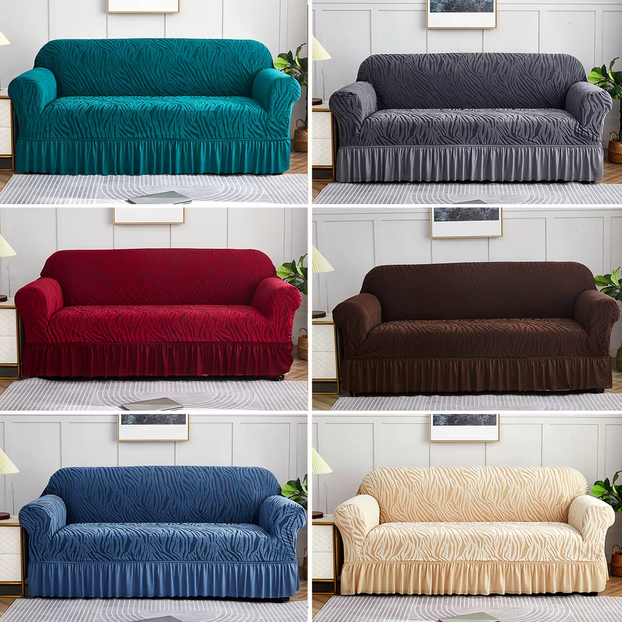 Juste extensible pour canapé et fauteuil 1/2/3/4 places