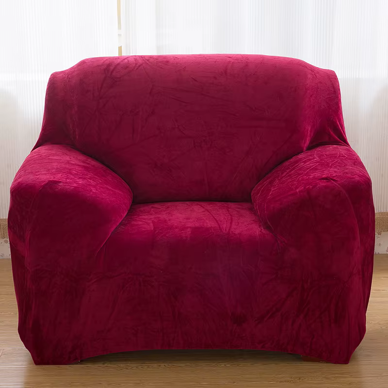 Housse de canapé en tissu peluche épais