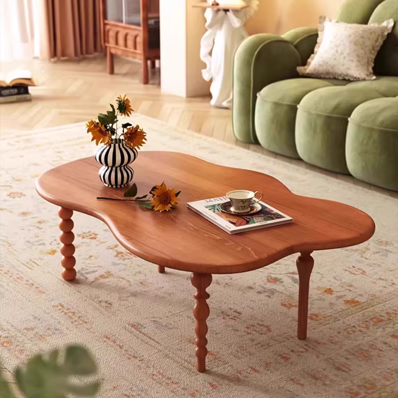 Wabi Sabi Table basse minimaliste gain de place rustique milieu du siècle