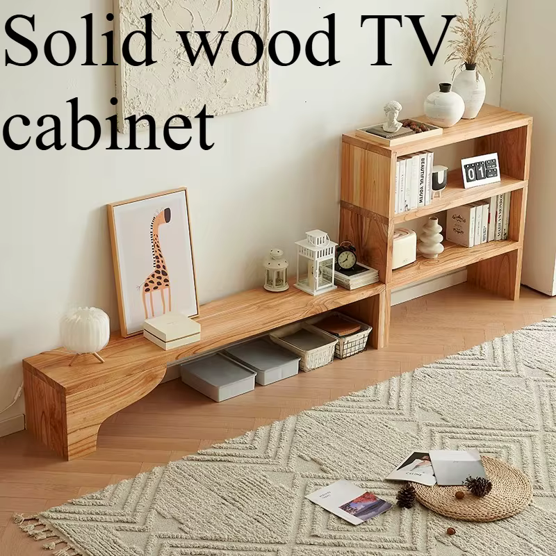 Meuble TV Vertical Design Nordique Organisateur Unique Ornement