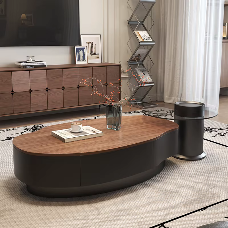 Vintage Unique Table basse minimaliste éclectique neutre thé