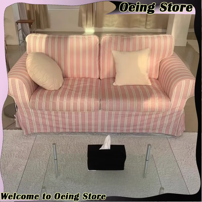 Europe minimaliste Salon canapés accoudoir adultes Double Couples canapé appartement coussin Meuble