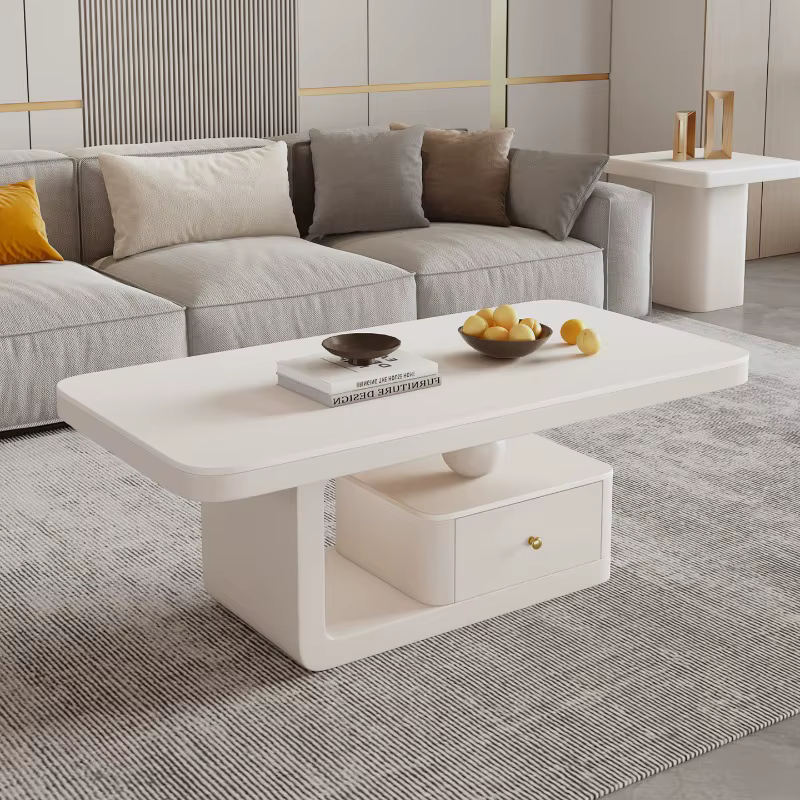Table basse de luxe moderne affichage rectangulaire
