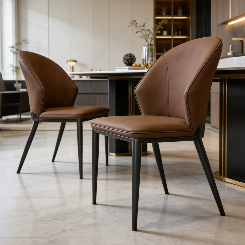 Chaises de salle à manger minimalistes italiennes