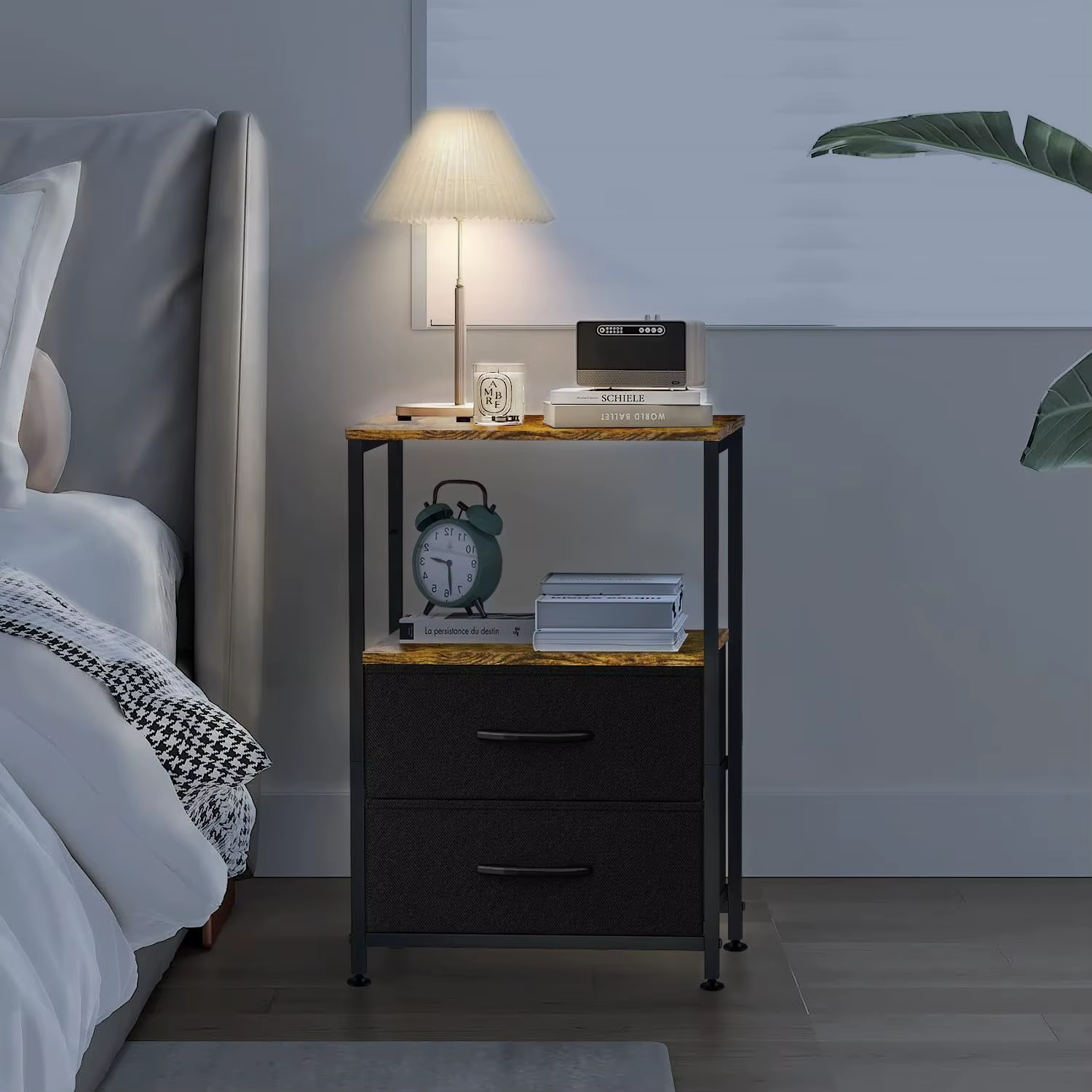 Table de oral et avec 2 Rangements en Tissu