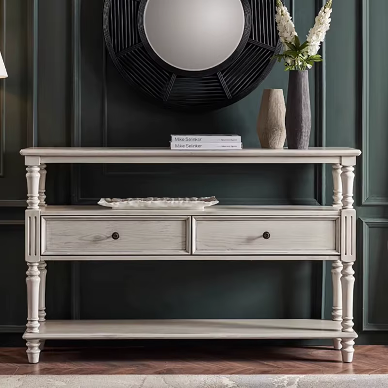 Table Console Glam américaine avec rangement