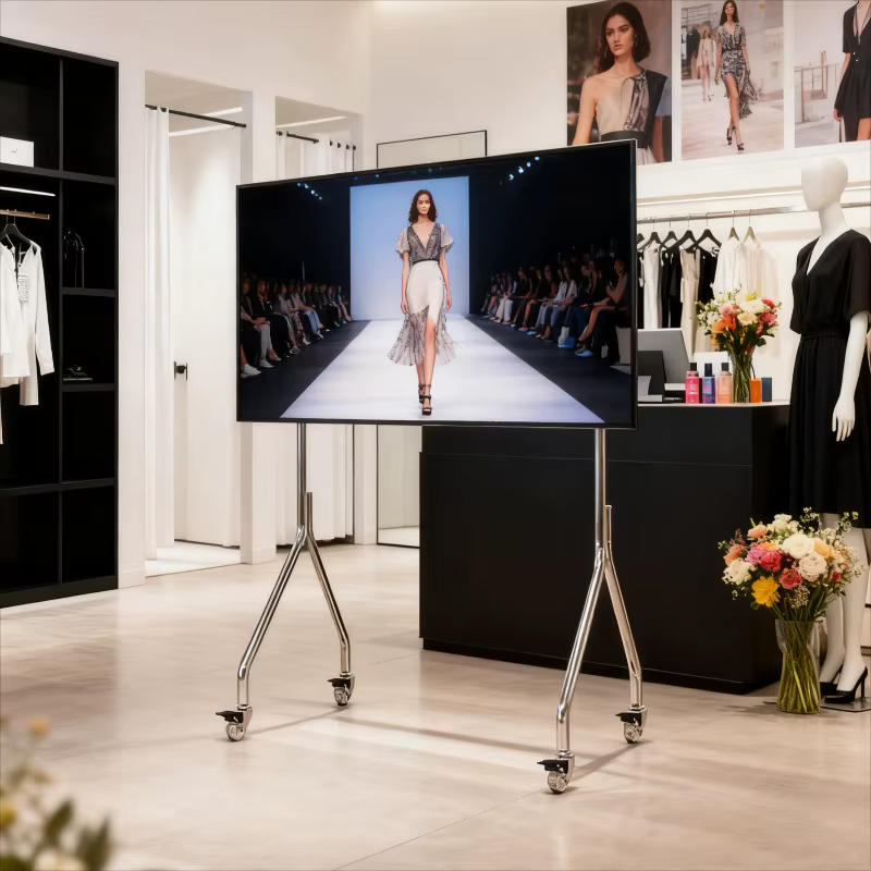 Meuble TV multifonctionnel nordique en acier inoxydable