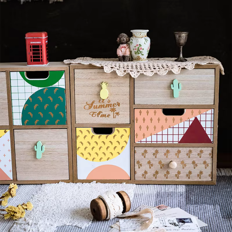 Armoire de rangement de Style européen faite à la main