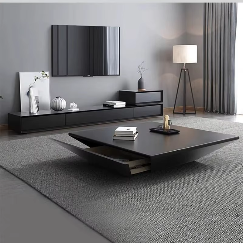 Tables basses nordiques en bois pour salon