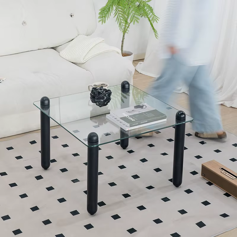 Table basse rétro en bois massif