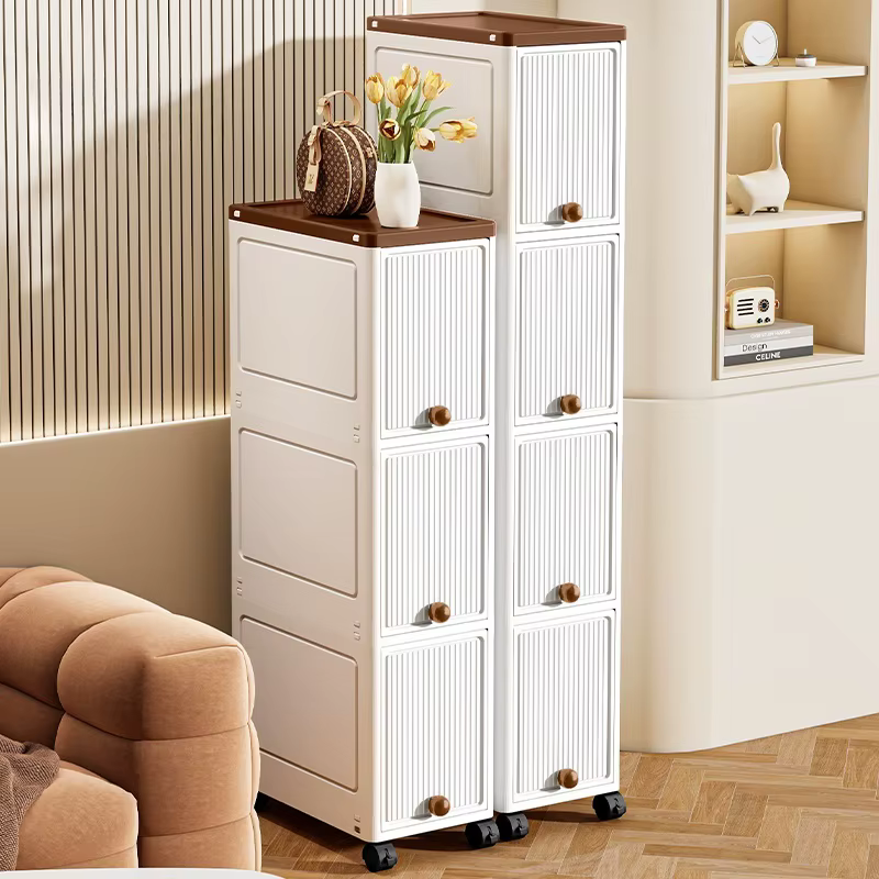 Armoire mince de rangement roulante de 20cm de large