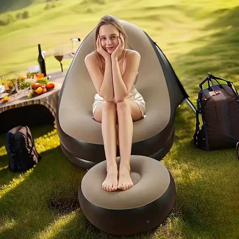 Canapé paresseux chaise gonflable inclinable pliante