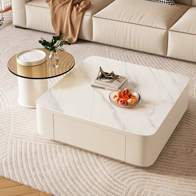 Tables basses carrées simples Design De luxe moderne