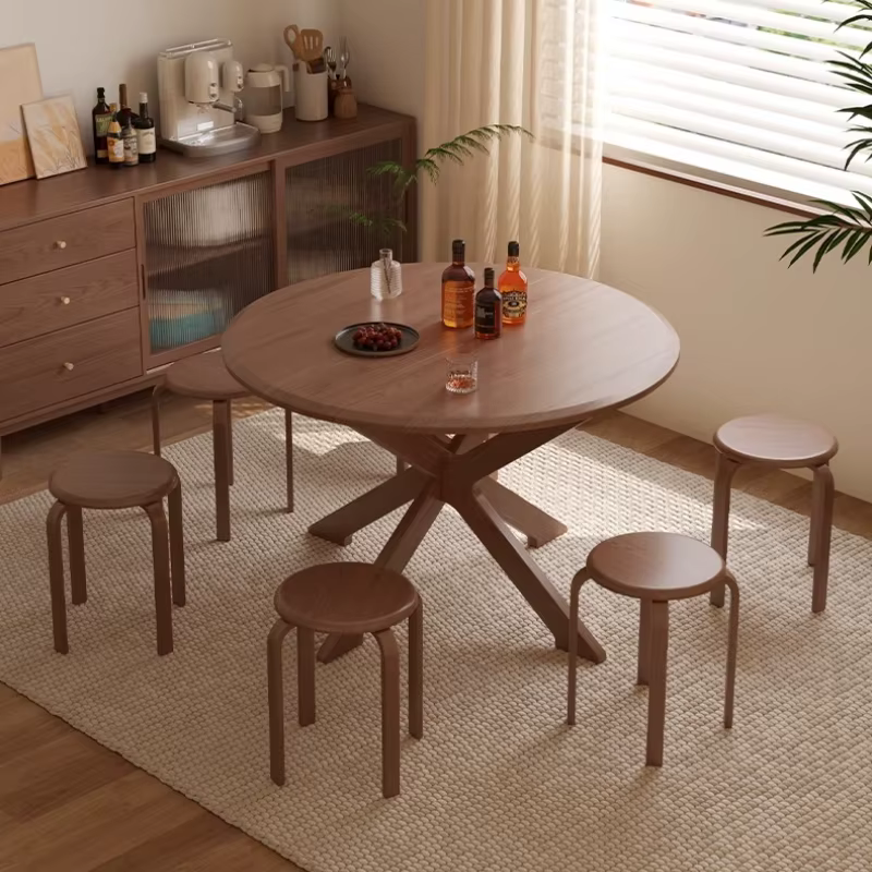 4 personnes Table à manger nordique chaise japonais minimaliste support