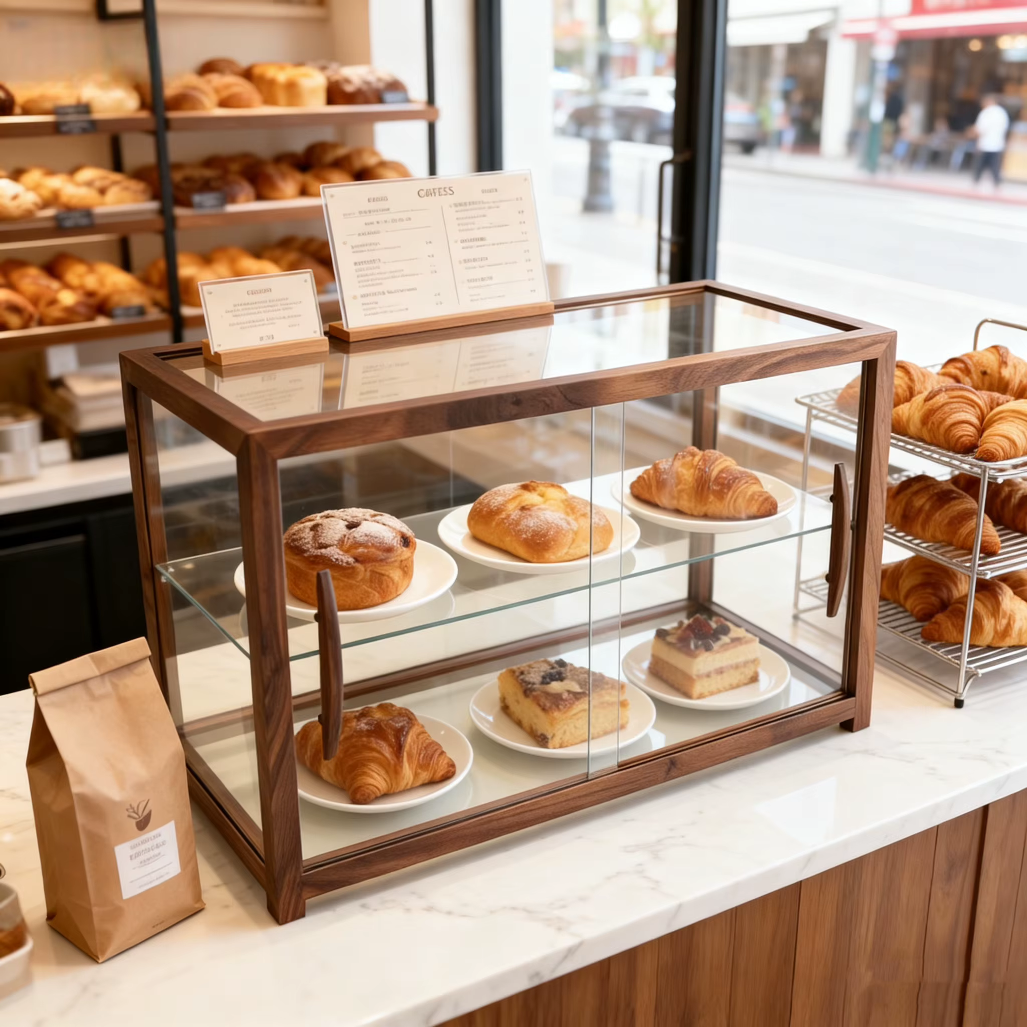 Petite vitrine de boulangerie