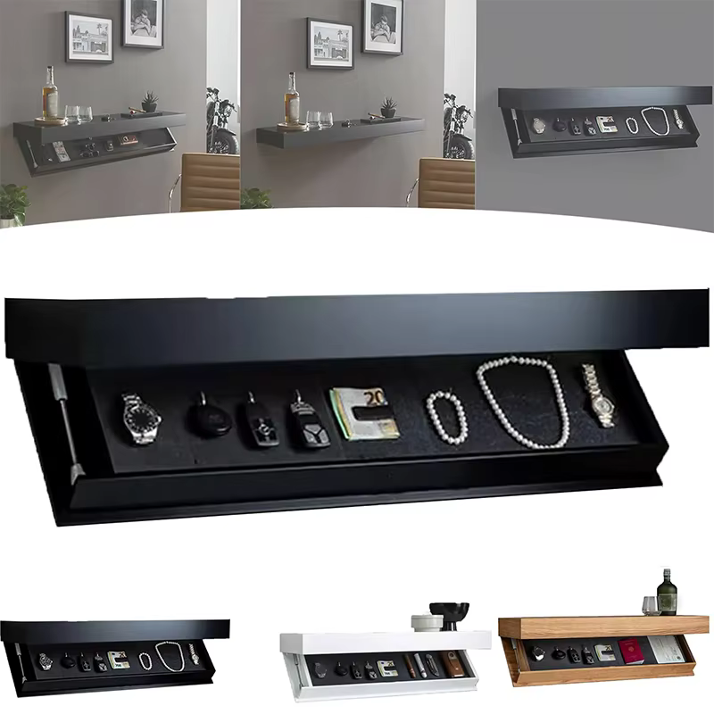 Étagère design avec compartiment secret