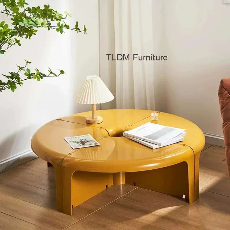 Table d'appoint ronde de couleur nordique