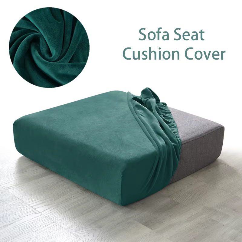 Housse de coussin de canapé en velours pour salon