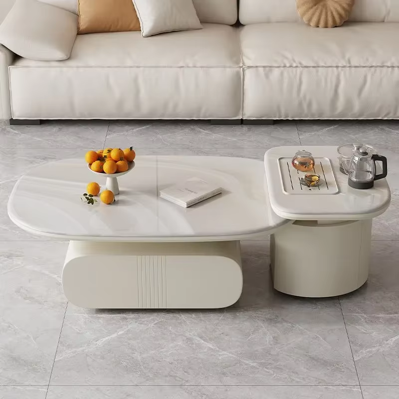 Table basse à cadre relié