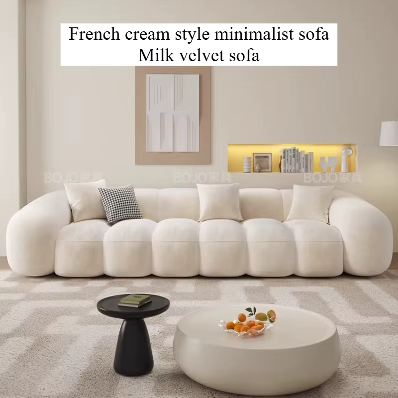 Canapés modernes paresseux avec repose-pieds
