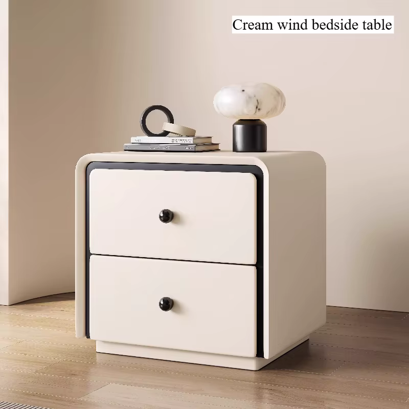 Vanity Korea Nightstand Modern White Bedroom Storage