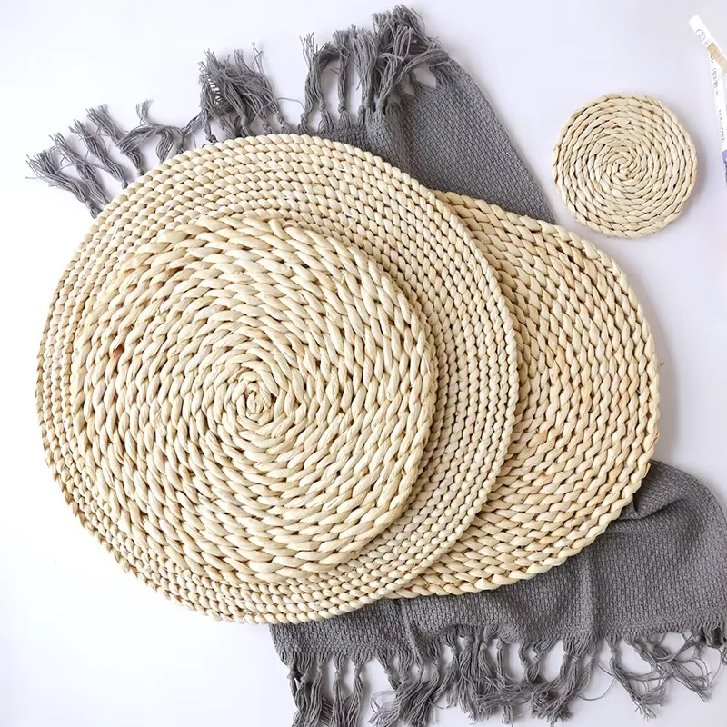 Tapis de Table isolant en paille naturelle