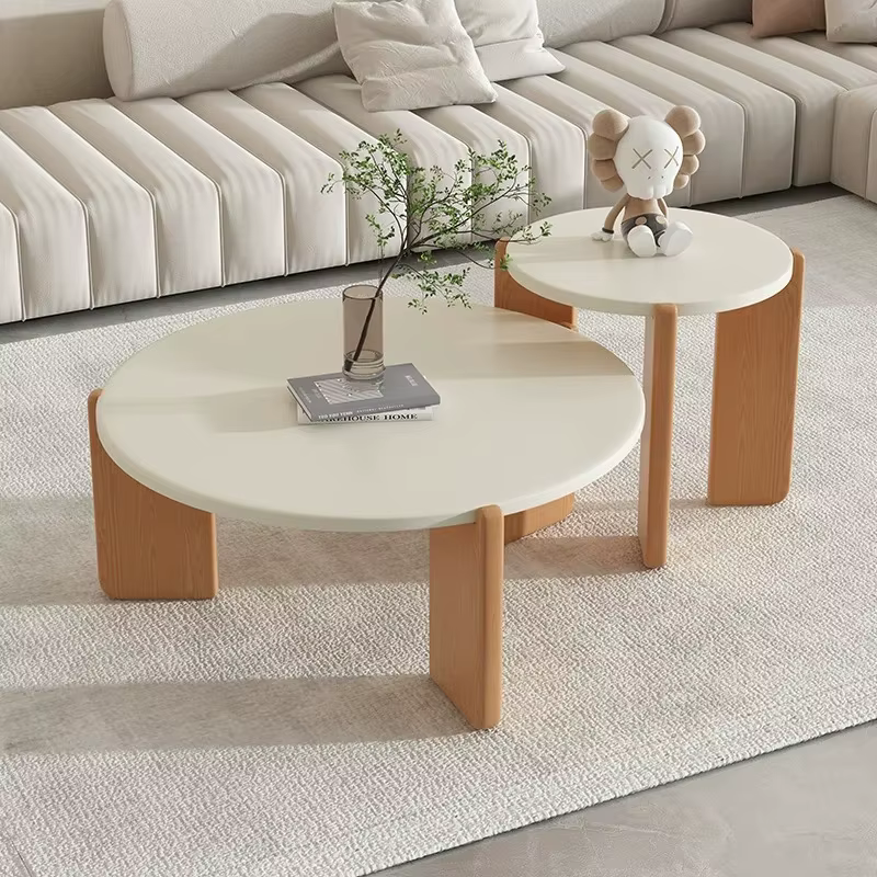 Tables basses rondes modernes pour canapé