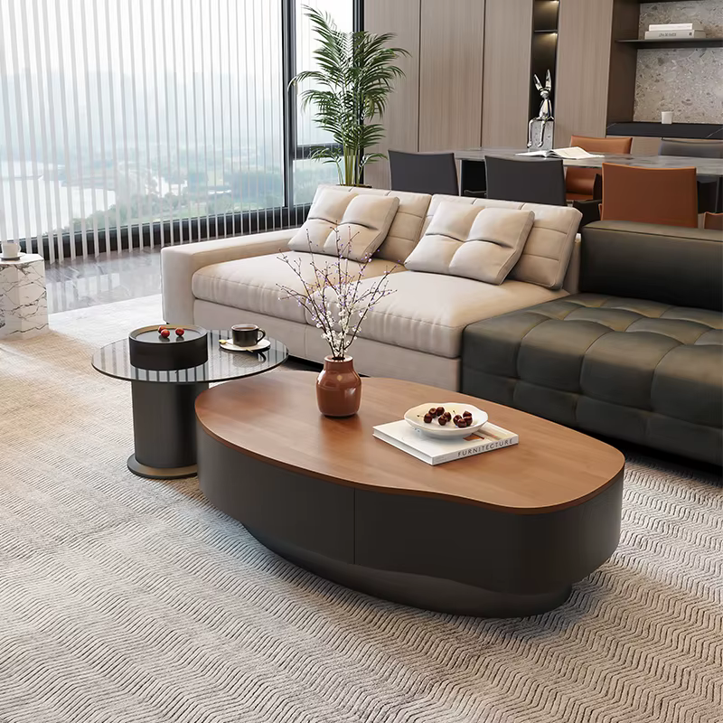 Ornements Design Table basse bois Magazine luxe moderne