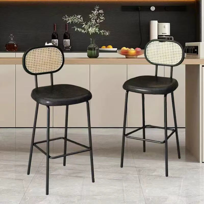 Chaise de bar en rotin