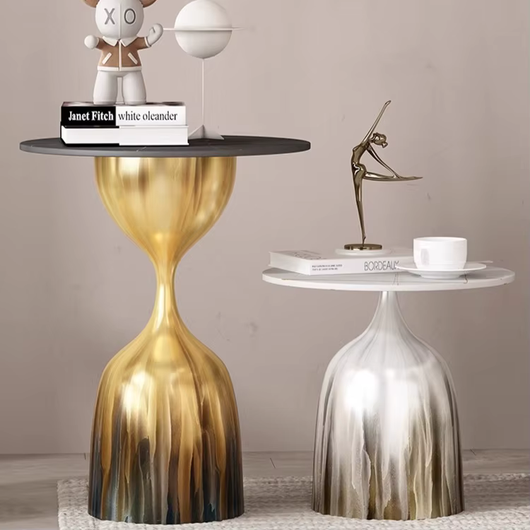 Lumière de luxe moderne Simple maison salon dalle de roche Table canapé