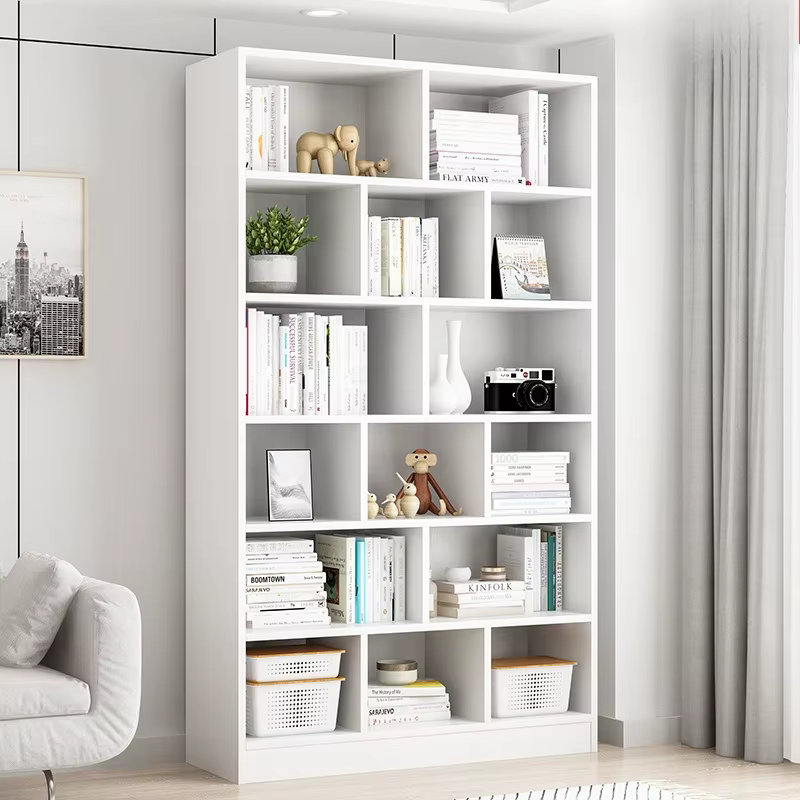 Nouvelle étagère bibliothèque multi-niveaux du sol au plafond