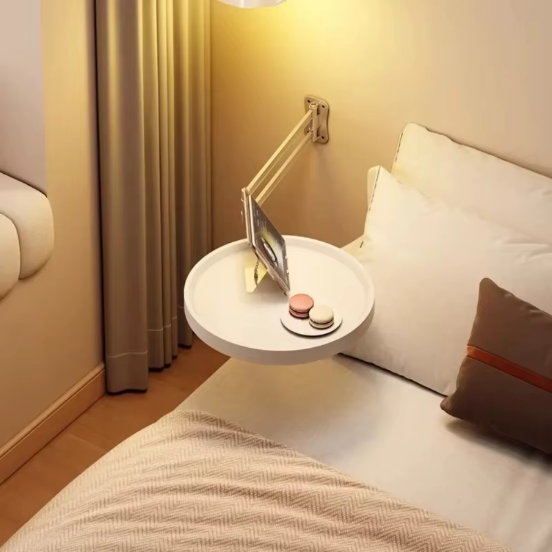 Table murale pliable, armoires de rangement de chevet
