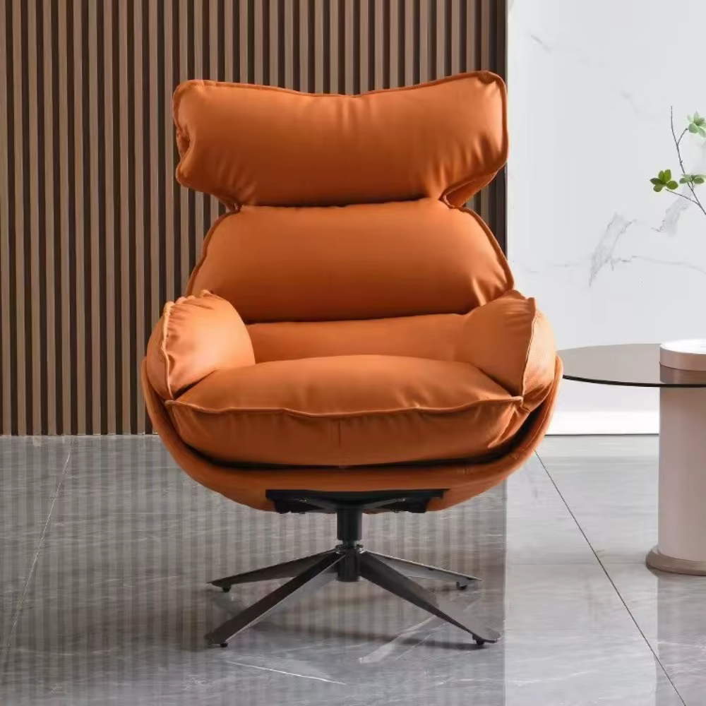 Fauteuil pivotant moderne et élégant avec coussin