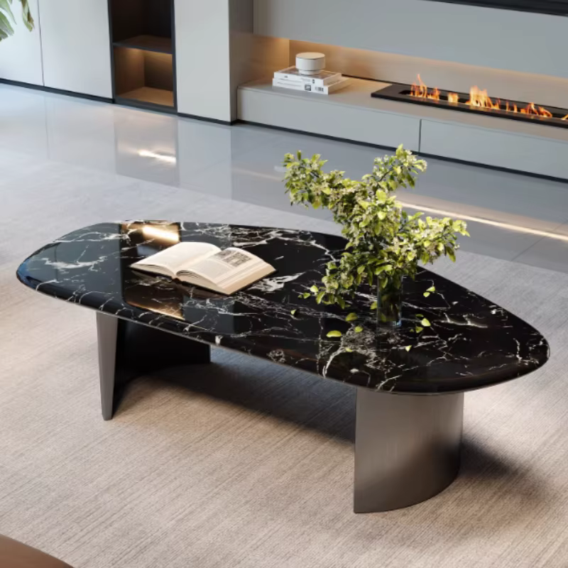 Tables basses modernes noires esthétiques