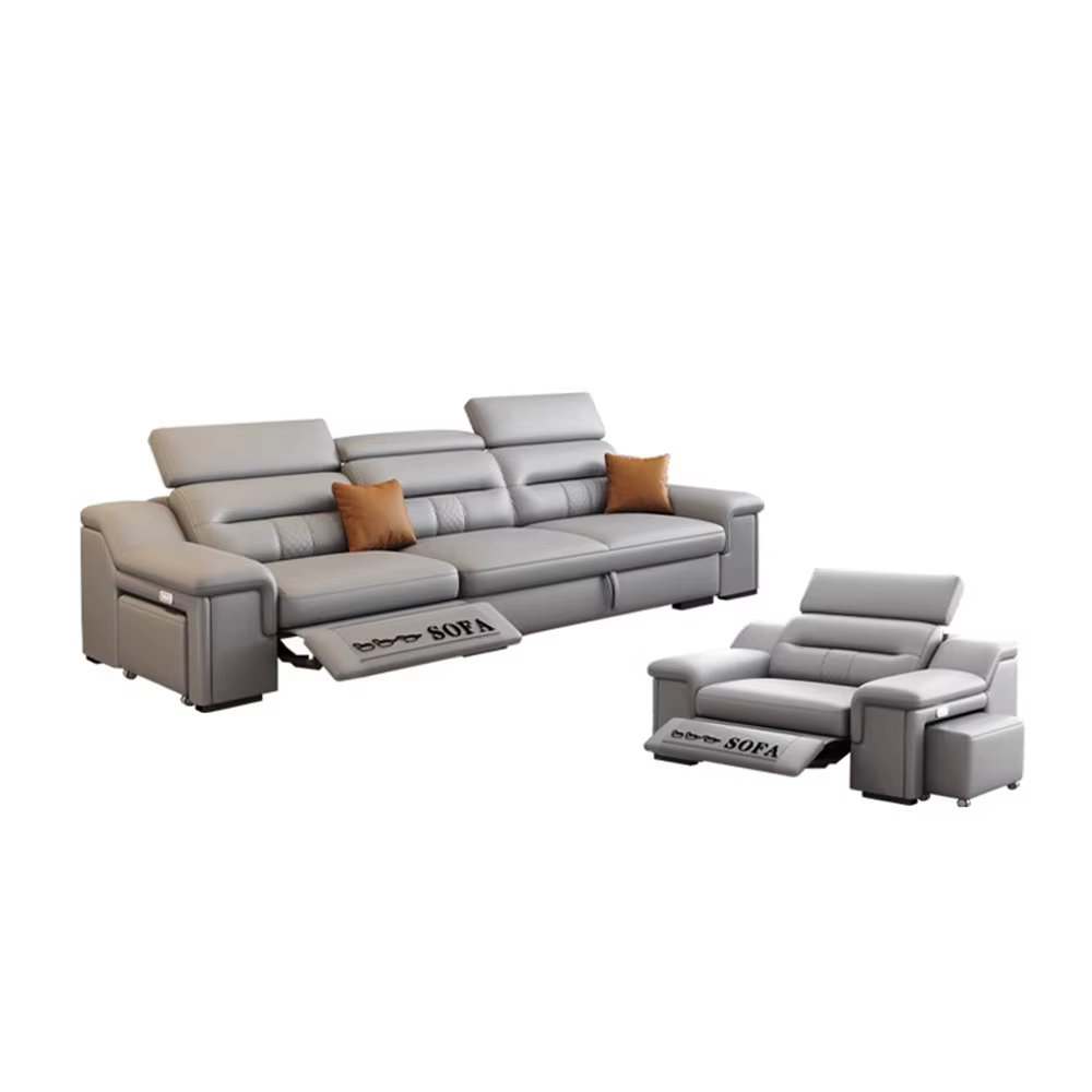 Linlamlim Canapé-lit convertible Canapé sectionnel inclinable électrique moderne