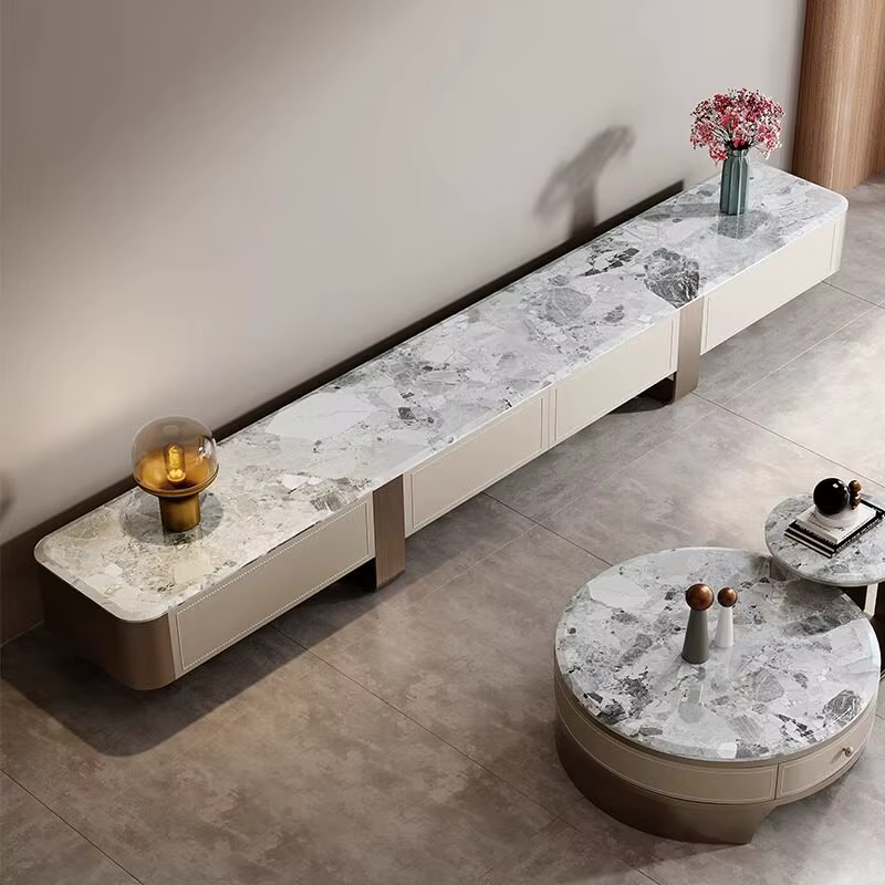 Meuble TV de Luxe, Meuble de Rangement pour Couloir et Salon