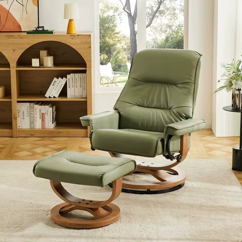 Fauteuils de salon ergonomiques en cuir