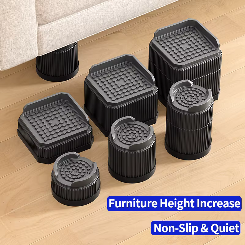 Coussinets augmentant la hauteur des pieds de table pour meubles – Rehausseurs