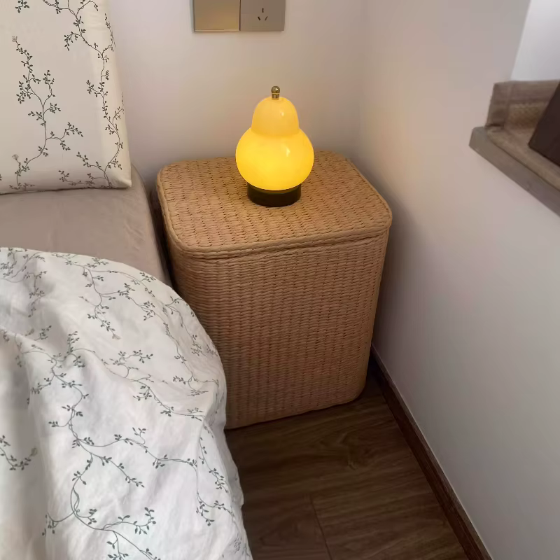 Petite armoire de chevet Simple en rotin