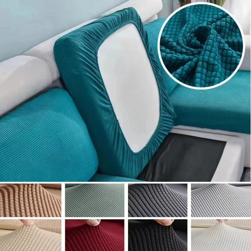 Housse de coussin de siège de canapé en polaire