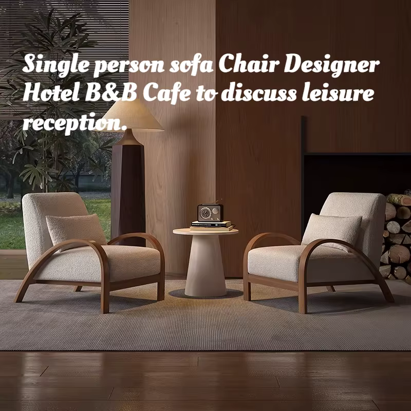 Fauteuils de salon en bois pour la lecture