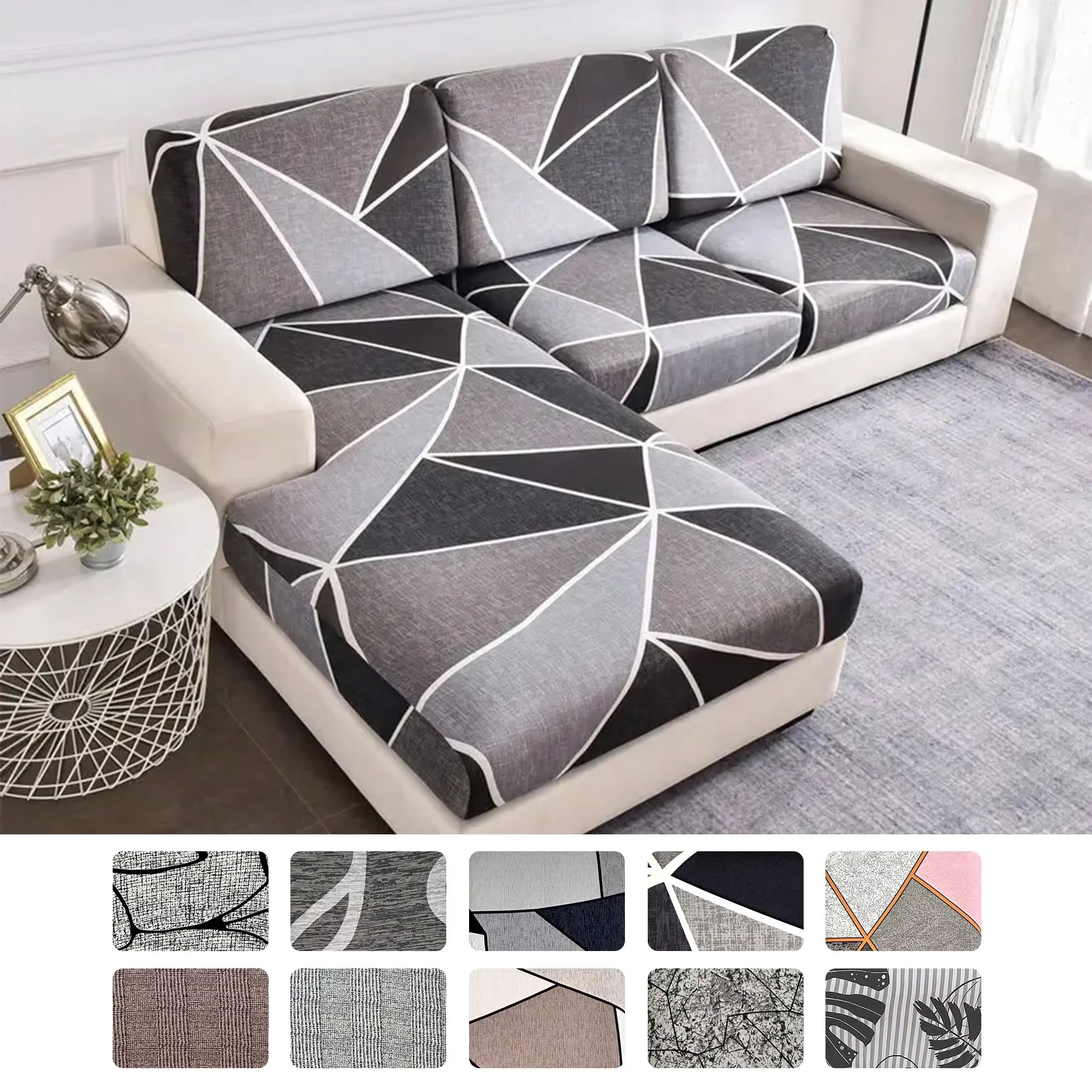 Housse de coussin de canapé élastique pour salon