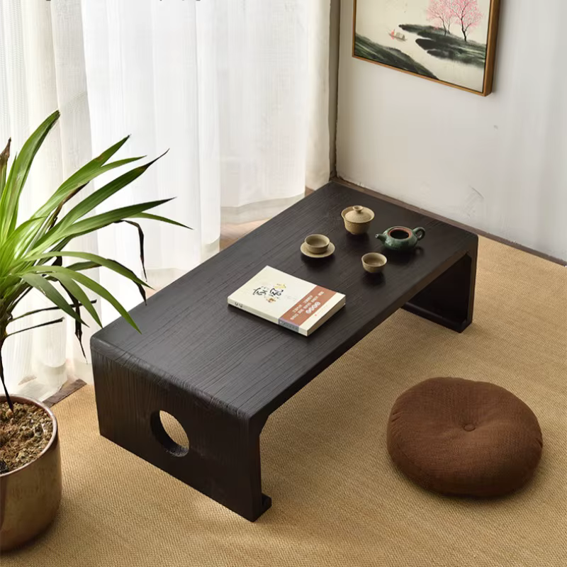 Table à thé en bois massif