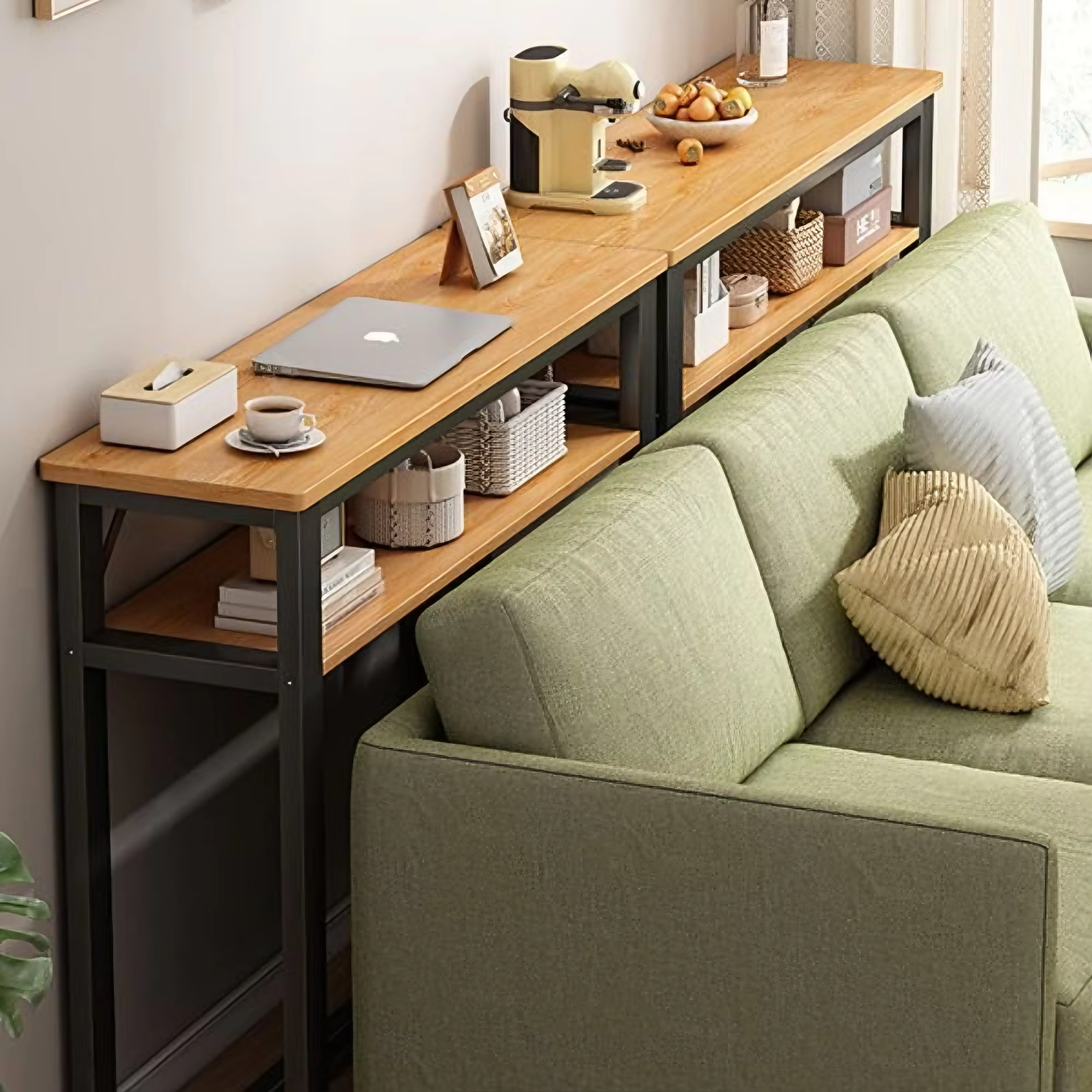 Étagère arrière multifonctionnelle pour canapé