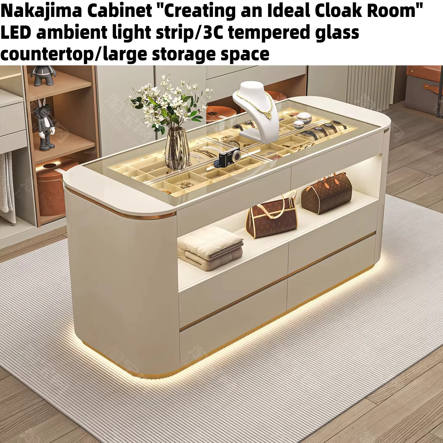Meubles de salon : Table basse vitrine