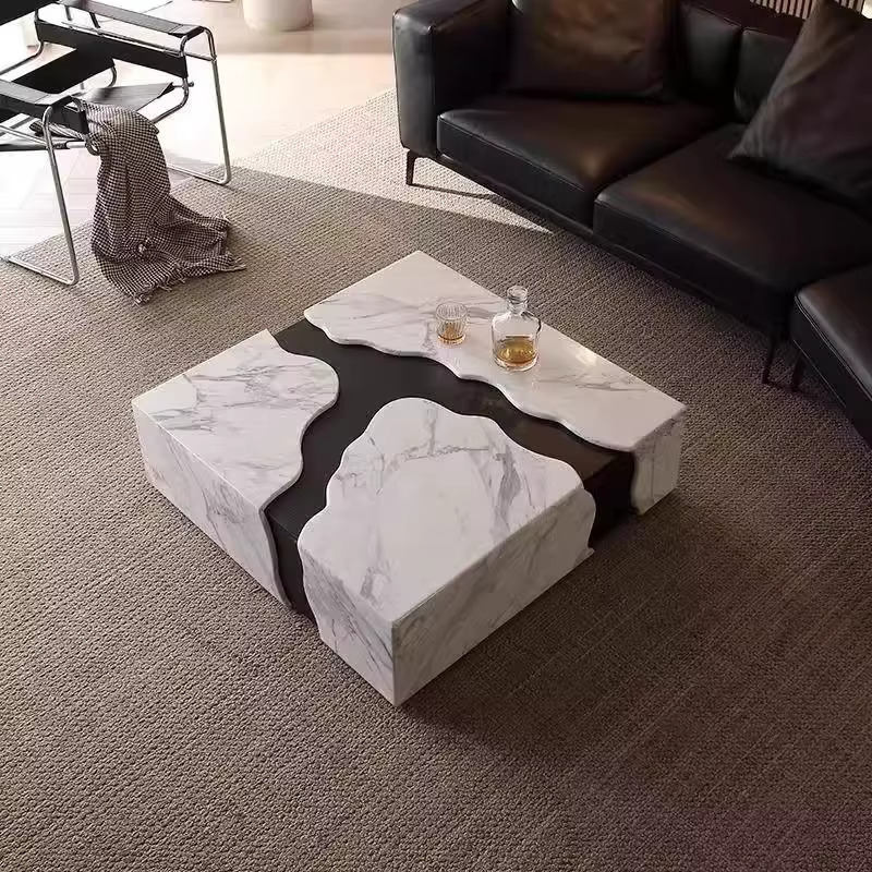 Table basse de luxe moderne livres chambre design Simple